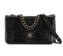 Edge Flap Bag, &pound;2,200, Handbags, Black, Leather, Front view